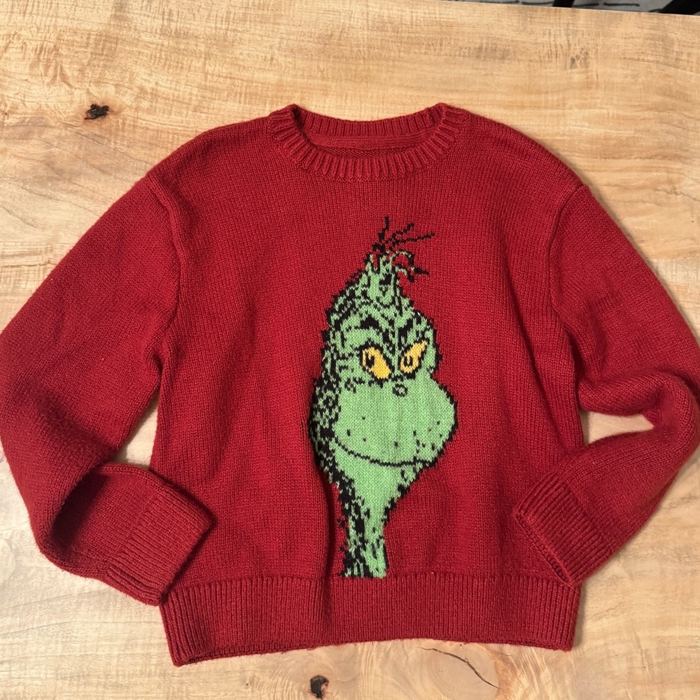 Abercrombie & Fitch The Grinch Christmas sweater size 7/8